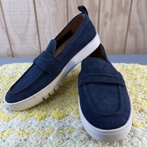 Vionic Chantel Navy Blue Suede Penny Loafer Sneaker Shoes Mens 9 DX:05-2025